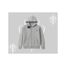 Tarzsokak Beyaz Hırka Sweatshirt Özel Logolu Gri