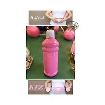 Pembe Cinsiyet Belirleme Parmak Boyası 1 Adet 500 Ml Kız Cinsiyet Açıklama Boyası Yıkanabilir Zararsız