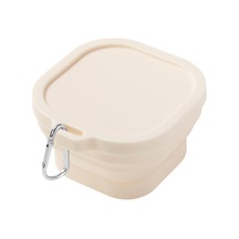 Homyl Katlanabilir Kase Yeniden Kullanılabilir Gıda Saklama Bej Bej