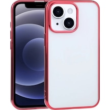 İphone 13 Mini 5.4inç Lazer Kaplama Renkli Kenar Şeffaf Kılıf- 5775 Mh-hs1409-9295