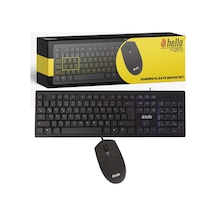 Hello HL-2573 Usb Kablolu Oyuncu Klavye + RGB Led Işıklı Mouse