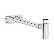 A45159-VitrA Origin Lavabo Sifon Seti - Simetrik Rozetli - Krom