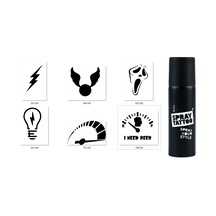 Airbrush Tattoo Hızlı Modeller Spray Tattoo Geçici Siyah Sprey Dövme Seti Siyah