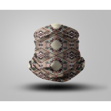 Buffalo Kahverengi Desenli Bandana Siyah