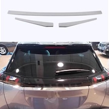 Peugeot 2008 İçin Uyumlu Bagaj Üst Çıtaları 3 Parça Krom