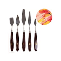 Palet Bıçakları Spatula Yağlı Akrilik Boya Sanatçı Seti Bıçağı 1 2 3 4 5