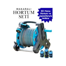 Makaralı Hortum Seti 20 Metre Bahçe Sulama Ve Araç Yıkama Seti 1/2 İnç Bahçe Ve Oto Yıkama Seti