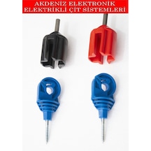 Elektrikli Çit Ayı Domuz Kovucu İzolatör Sıkma Aparatı Maktap İçi