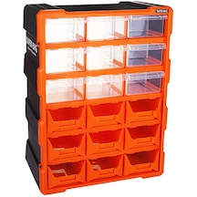 18li 9 Kapalı+9 Açık Monoblock Avadanlık Çekmece Seti38.1x15.7x47.5cm Herhangi Bir Renk Gönderilir Standart