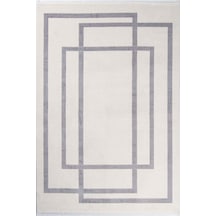 Leo 191206 Gri - Şık Ve Sade Gri Çizgili Salon Halısı Gri