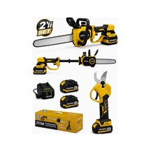 Dragro Drg-21v Kömürsüz 2li Set - S 32mm Bağ Makası + 25cm Uzatmalı Dal Kesme Testeresi