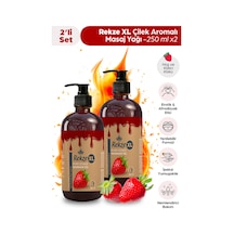 Çiftlere Özel Masaj Yağı Seti 2 Adet 250 Ml Çilek Aromalı Yenilebilir Bakım Yağı - 502141675