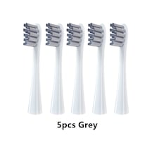 Gray-5-yedek Fırça Kafaları Yumuşak Kıl O Clean Sonic Elektrikli Diş Fırçası Sakız Bakımı Otomatik Derin Temizleyici Y