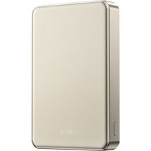 Wiwu P15-1 Led Işık Göstergeli Ultra İnce Pd 20w Kablosuz Powerbank 10000mah 15w Titanyum-gold