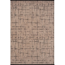 Gaia Bej Halı Yıkanabilir Kaymaz Taban Şönil Kilim Dokuma Pamuk Taban Kilim 10119 Bej