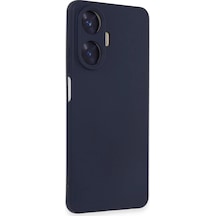 Realme C55 Kılıf Nano İçi Kadife Silikon - Mor Düz Renkli