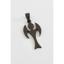 Melek - 171 - Çelik Kolye Ucu - Spt-gld - 3,5 Cm-siyah Çok renkli