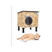 Kedi Evi Kedi Yuvası İç Ve Dış Mekan Su Ve Soğuk Yalıtımlı Ayaklı