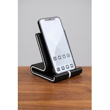Vero Siyah Beyaz Şeritli Telefon Ve Tablet Standı Siyah - Beyaz
