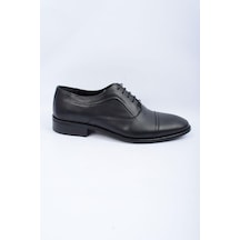 Siyah Klasik Hakiki Deri Erkek Ayakkabısı Chelsy