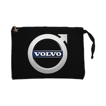 Volvo Logo 2 Siyah Clutch Astarlı Cüzdan / El Çantası Siyah