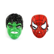 Hulk ve Spider Man Oyuncak Maske 2li Hulk Spiderman