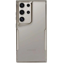 Zengemtx Newface Samsung Uyumlu Galaxy S24 Ultra Kılıf Boyi Silikon Kapak - Titan Gri