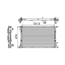 Audi A7 Motor Radyatoru 3.0 Tdi 2013-2014 Cgqb Mahle Cr911000s