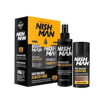 Seyrek Saç Kapatıcı Dolgunlaştırıcı Keratin Fiber Topik Ve Sabitleyici Sprey / Orta Kahve Renk 20 Gr