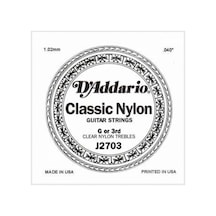 D'addario J2703 Klasik Sol Tek Tel Clear Nylon Normal Tension Sol