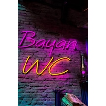 Bayan Wc Neon Led Tabela Ölçü: 60x40 Cm