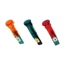 10mm Kırmızı Sinyal Lambası Soketli 220v