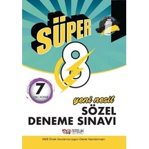 Süper - Yeni Nesil Sözel 7 Deneme Sınavı: 7 Çek Kopar Kapak Değişebilir