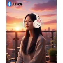 Mey İthalat Peluş Kablosuz Bluetooth Kulaklık Çocuk Ve Genç Kullanıma Uygun