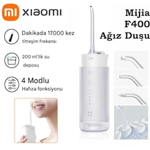 Xiaomi Mijia F400 Şarjlı Ağız Duşu Ve Diş Temizleme Cihazı - Yeni Teknoloji Cloud Sensing İle Hassas Diş Eti Bakımı - 100 Gün Şarj Süresi - Ipx7 Su Geçirmez - Diş Teli Uyumlu Xiaomi Mijia F400 Şarjlı Ağız Duşu Ve Diş Temizleme Cihazı - Yeni Teknoloji Cloud Sensing İle Hassas Diş Eti Bakımı - 100 Gün Şarj Süresi - Ipx7 Su Geçirmez - Diş Teli Uyumlu