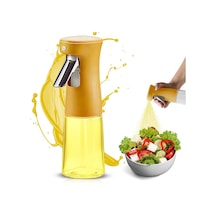 240ml Yağ Zeytinyağı Püskürtücü, Airfryer Sprey Şişesi, Cam Yağ Spreyi, Hava Fritözü İçin Yağlık, Barbekü, Salata, Pişirme, Izgara Mutfak Aletleri, Yağdanlık Sarı
