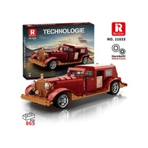 Reobrix Technic 11033 Rolls Royce Phantom Araba Yaratıcı Yapı Blok Seti Building Blocks - 865 Parça