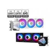 Msı Mag Corelıquıd I360 Whıte 360mm Argb Cpu Sıvı Soğutucu Lga1150/1151/1155/1156/1200/1700/1851/am4/am5 Uyumlu