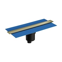 VitrA 59980560000 Eco Flow Dk100 40cm Duş Kanalı, Parlak Altın Alttan