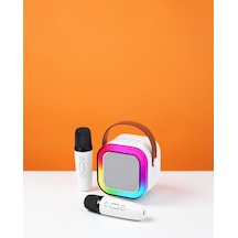 Kablosuz Karaoke Sistemi Ses Efektlı Mikrofon 2400 Mah Xucz2mikrofonluspeaker-2