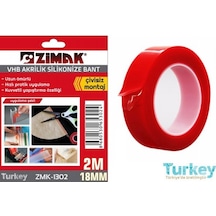 Zimak Ekstra Güçlü Vhb Akrilik Silikonize Bant/ Çivisiz Montaj