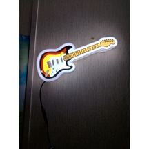 Led Işıklı Gitar Tablo