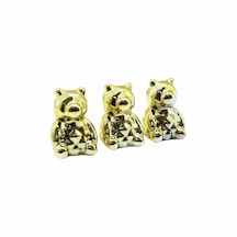 Ayıcık Biblo Seramik Süs Eşyası Küçük Boy 3 Adet 12 Cm