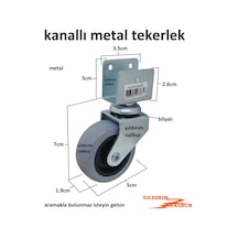Sehpa Tekerleği Masa Tekerleği Sunta Kanallı Tekerlek Bilyalı
