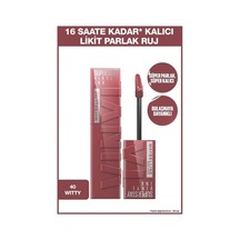 Maybelline New York Super Stay Vinyl Ink 40 Witty Ruj