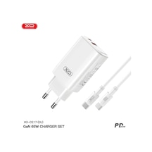 65w Pd Hızlı Şarj Cihazı Usb-c Ve Usb-a Çift Çıkışlı Adaptör Ve Kablo Seti