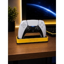 Veriqo 3d Ps5 Dualsense Şarj Ve Stand Ünitesi Playstation 5 Kontrolcü Masaüstü Düzenleyici Standı Sarı