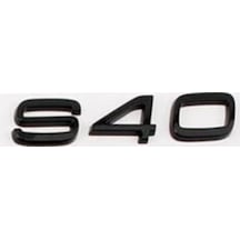 Volvo Uyumlu S40 Siyah Yazı