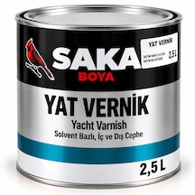 Saka Boya Yat Vernik 2,5 L Ahşap Yüzeyler İçin Koruyucu Şeffaf Vernik