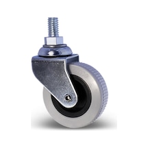 10mm Vidalı Sandalye Tekeri Koltuk Ve Sehpa Tekeri 50mm Krom Gri 10mm Vidalı